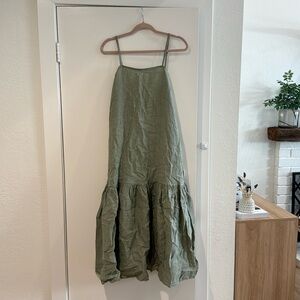 Beachwood baby dress. Beautiful olive green color. Size all. NWT